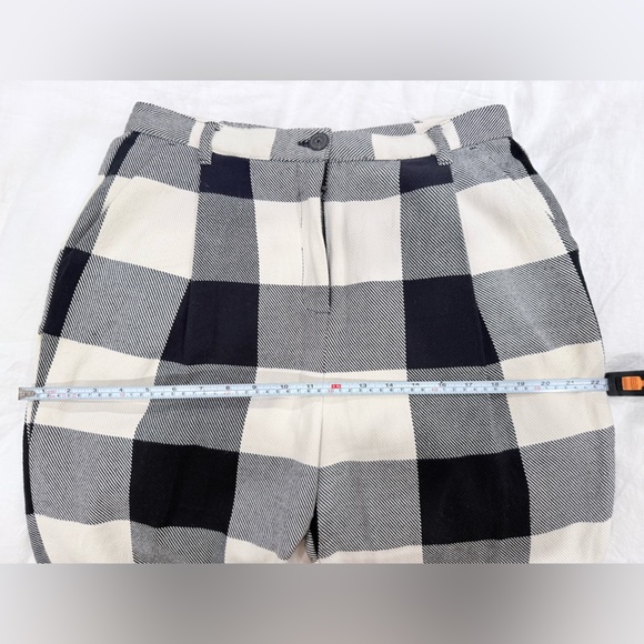 Mara Hoffman Dita Pant in Black/Cream Ensenada Plaid. Size 12 - Picture 6 of 8